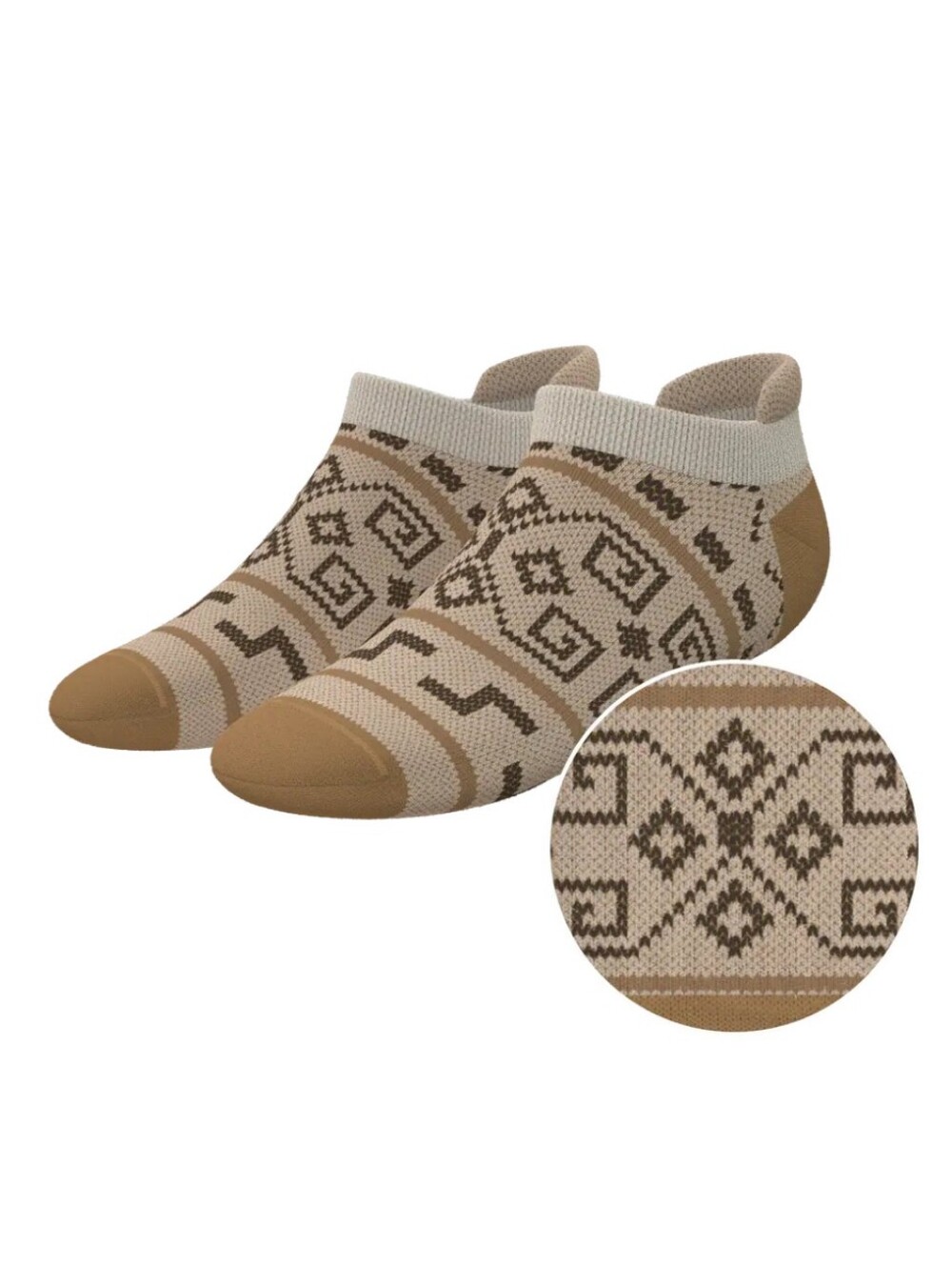 Shinesty The Dude Abides - Aztec Sweater Heel Hammock Ankle Socks- L